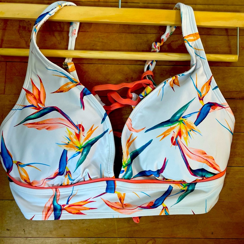 Arctic white swimsuit top